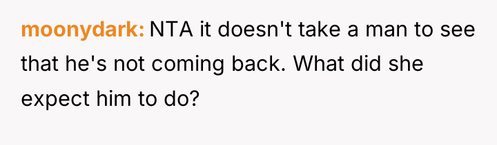 moonydark NTA it doesn't take a man to see that...