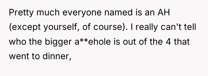 Pretty much everyone named is an AH (except yourself, of...