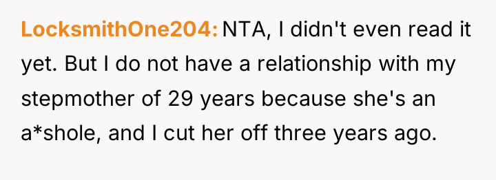 LocksmithOne204 NTA, I didn't even read it yet. But I...