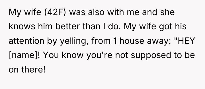My wife (42F) was also with me and she knows...