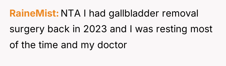 RaineMist NTA I had gallbladder removal surgery back in 2023...