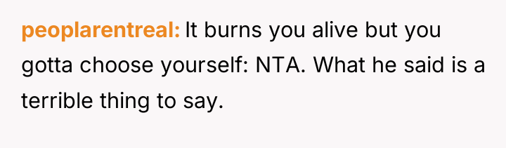 peoplarentreal It burns you alive but you gotta choose yourself:...