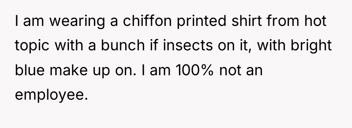I am wearing a chiffon printed shirt from hot topic...