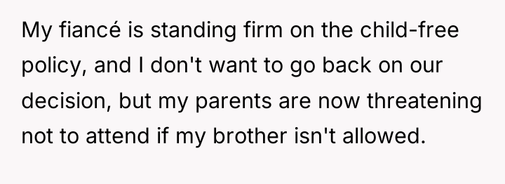 My fiancé is standing firm on the child-free policy, and...
