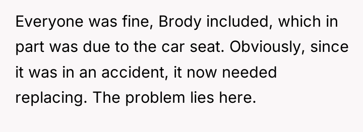 Everyone was fine, Brody included, which in part was due...
