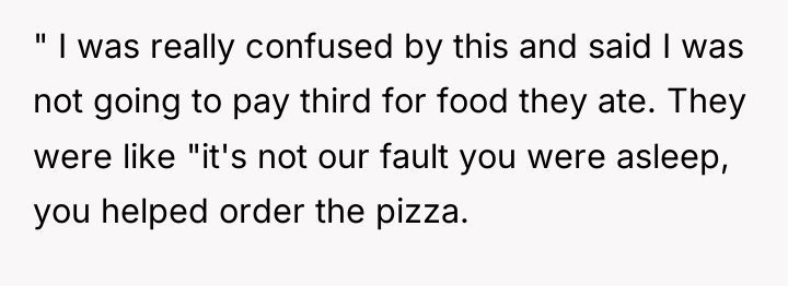 " I was really confused by this and said I...