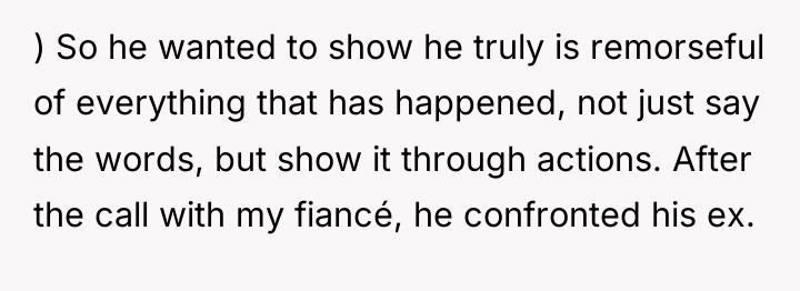 ) So he wanted to show he truly is remorseful...