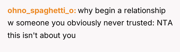 ohno_spaghetti_o why begin a relationship w someone you obviously never...