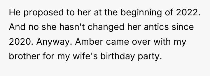 He proposed to her at the beginning of 2022. And...
