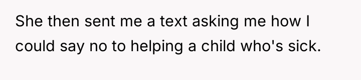 She then sent me a text asking me how I...