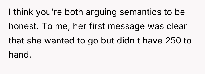 I think you're both arguing semantics to be honest. To...