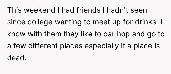 This weekend I had friends I hadn't seen since college...