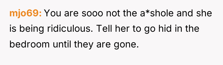 mjo69 You are sooo not the a*shole and she is...