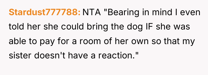 Stardust777788 NTA "Bearing in mind I even told her she...