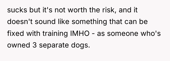 sucks but it's not worth the risk, and it doesn't...