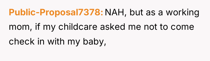 Public-Proposal7378 NAH, but as a working mom, if my childcare...