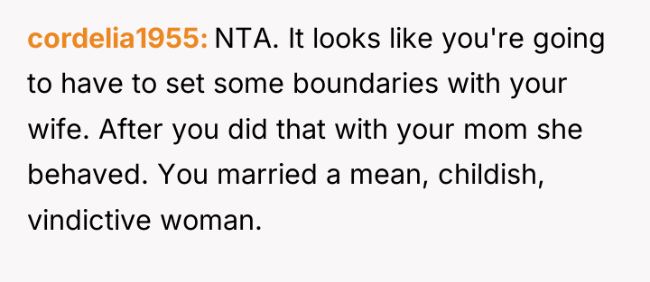 cordelia1955 NTA. It looks like you're going to have to...