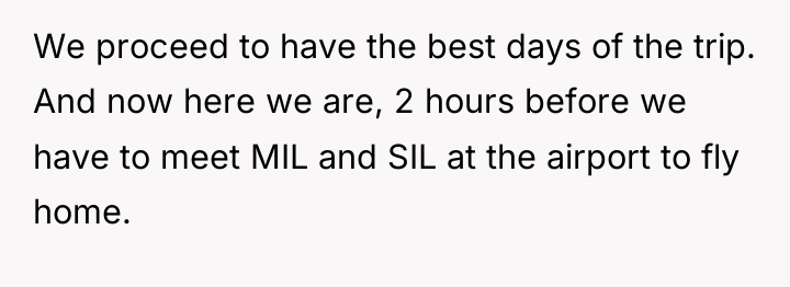 We proceed to have the best days of the trip....