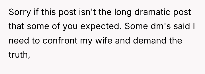 Sorry if this post isn't the long dramatic post that...