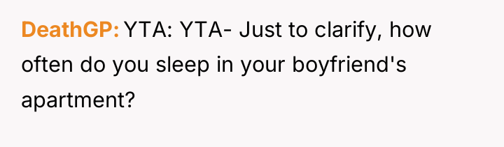 DeathGP YTA: YTA- Just to clarify, how often do you...