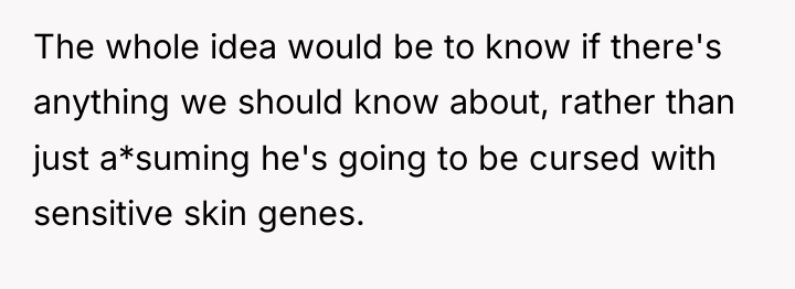 The whole idea would be to know if there's anything...