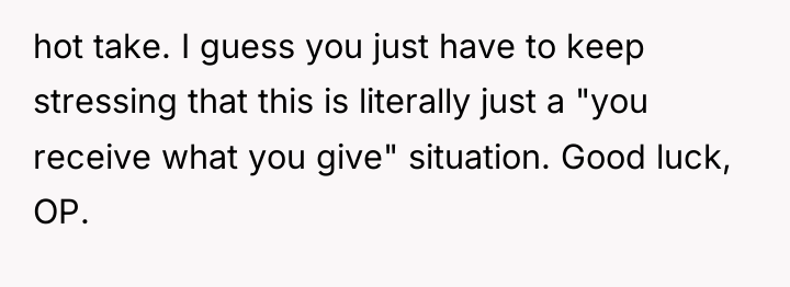 hot take. I guess you just have to keep stressing...