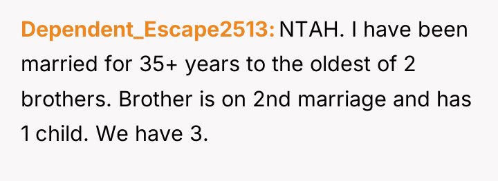 Dependent_Escape2513 NTAH. I have been married for 35+ years to...
