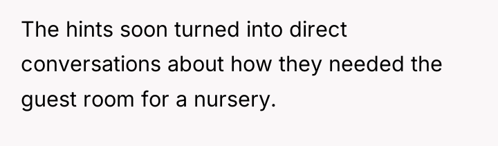 The hints soon turned into direct conversations about how they...