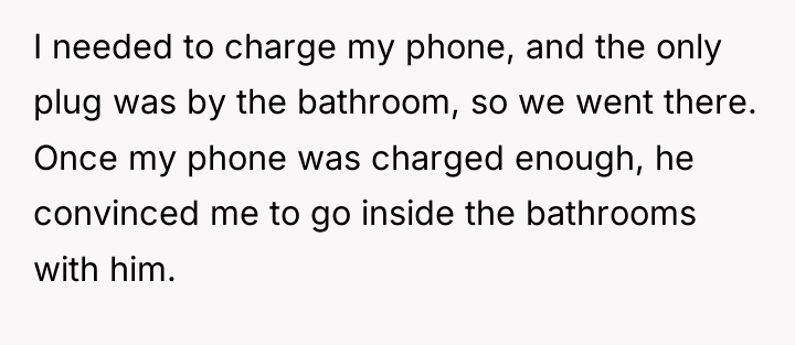 I needed to charge my phone, and the only plug...