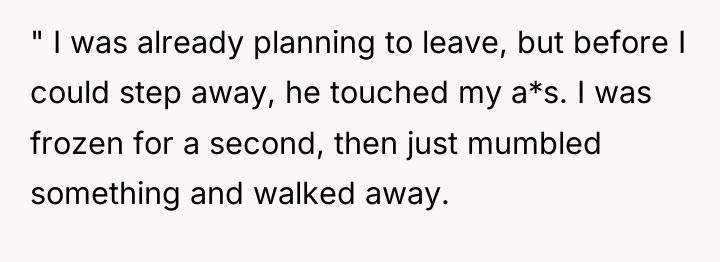 " I was already planning to leave, but before I...
