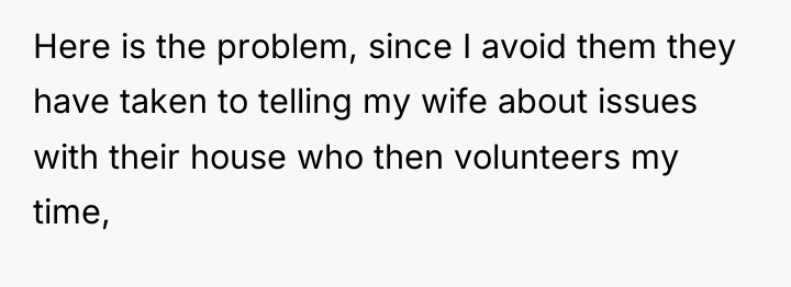 Here is the problem, since I avoid them they have...