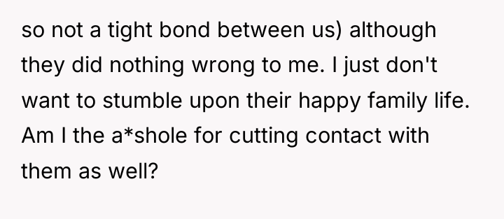 so not a tight bond between us) although they did...