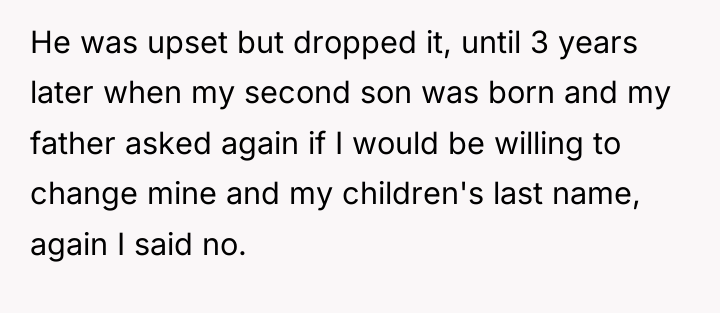 He was upset but dropped it, until 3 years later...