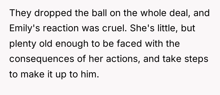 They dropped the ball on the whole deal, and Emily's...