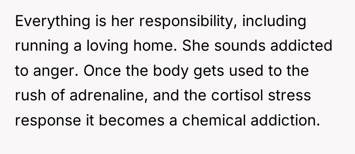 Everything is her responsibility, including running a loving home. She...