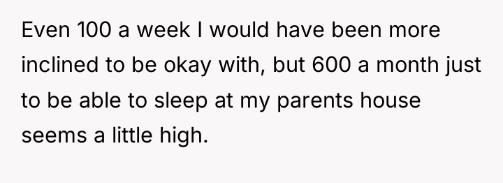 Even 100 a week I would have been more inclined...