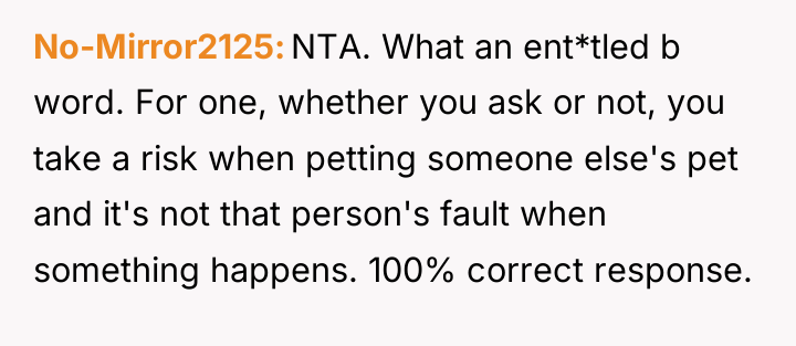 No-Mirror2125 NTA. What an ent*tled b word. For one, whether...