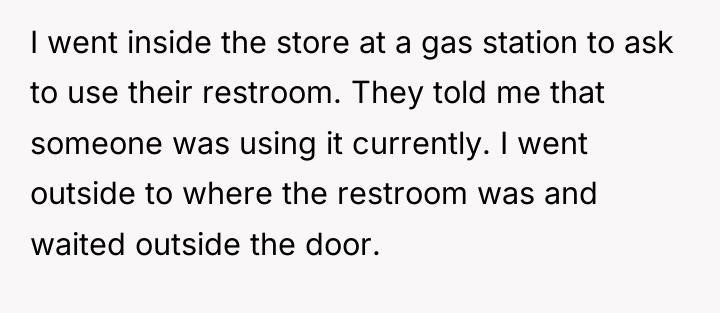 I went inside the store at a gas station to...