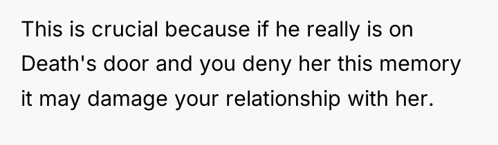 This is crucial because if he really is on Death's...