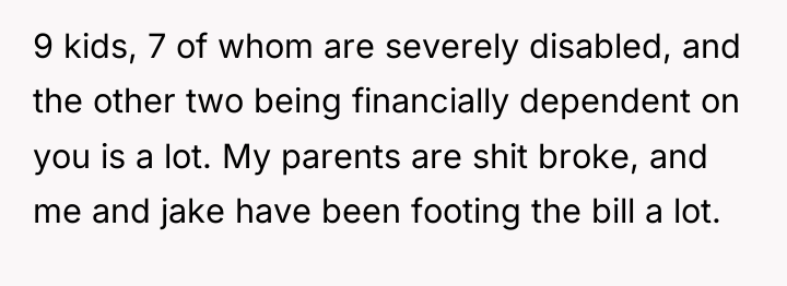 9 kids, 7 of whom are severely disabled, and the...