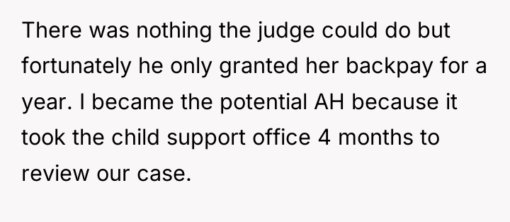 There was nothing the judge could do but fortunately he...