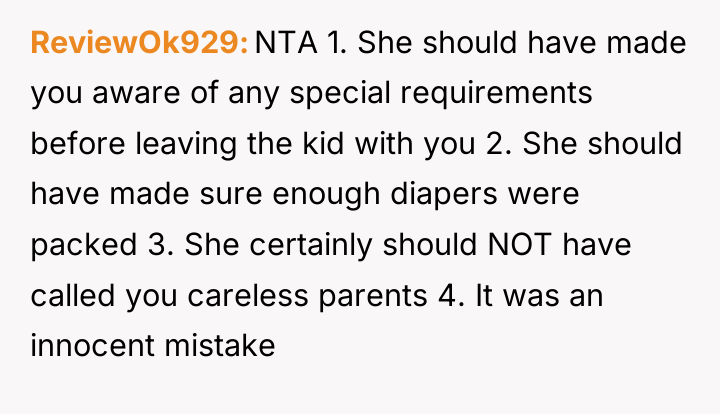 ReviewOk929 NTA 1. She should have made you aware of...
