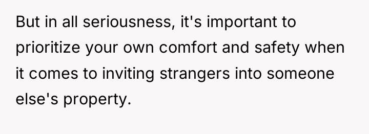 But in all seriousness, it's important to prioritize your own...