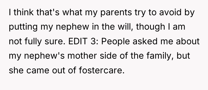 I think that's what my parents try to avoid by...