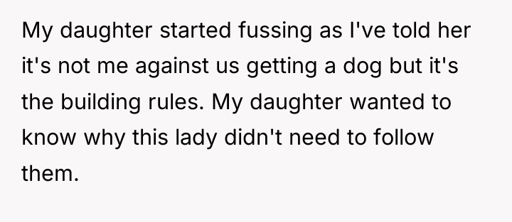 My daughter started fussing as I've told her it's not...