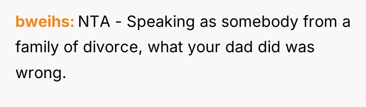 bweihs NTA - Speaking as somebody from a family of...