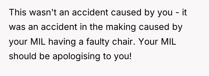 This wasn't an accident caused by you - it was...