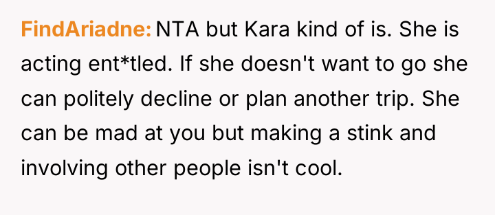 FindAriadne NTA but Kara kind of is. She is acting...