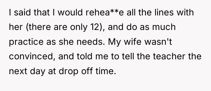 I said that I would rehea**e all the lines with...