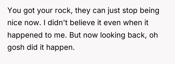 You got your rock, they can just stop being nice...